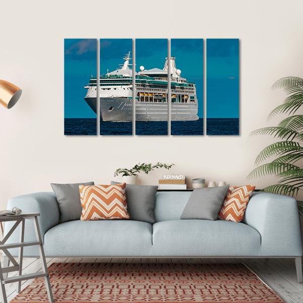 Luxury Cruise Liner Canvas Wall Art-5 Horizontal-Gallery Wrap-22" x 12"-Tiaracle