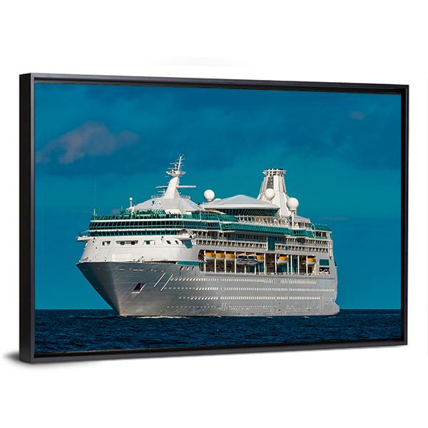 Luxury Cruise Liner Canvas Wall Art-3 Horizontal-Gallery Wrap-25" x 16"-Tiaracle