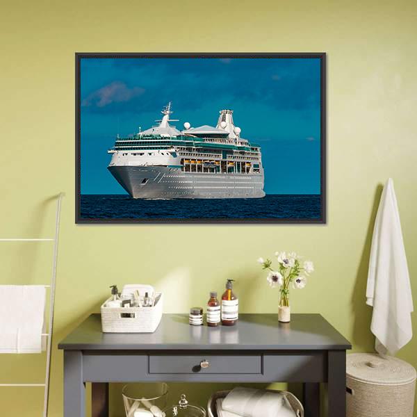 Luxury Cruise Liner Canvas Wall Art-1 Piece-Floating Frame-24" x 16"-Tiaracle