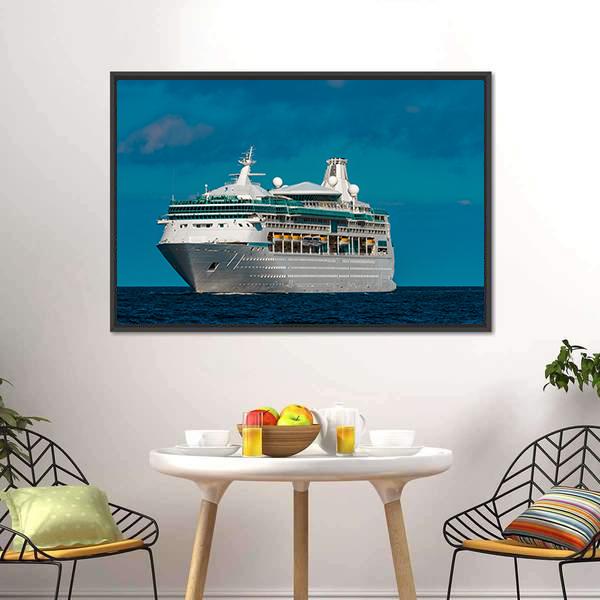 Luxury Cruise Liner Canvas Wall Art-3 Horizontal-Gallery Wrap-25" x 16"-Tiaracle