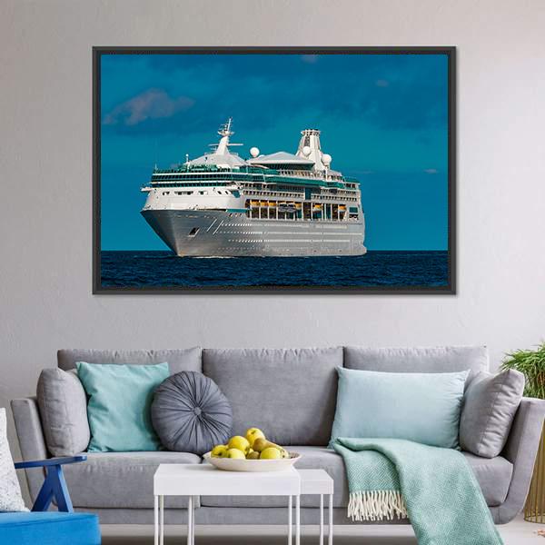 Luxury Cruise Liner Canvas Wall Art-3 Horizontal-Gallery Wrap-25" x 16"-Tiaracle