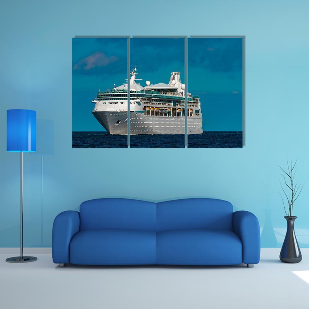Luxury Cruise Liner Canvas Wall Art-3 Horizontal-Gallery Wrap-37" x 24"-Tiaracle