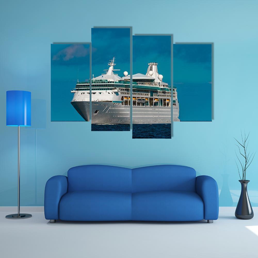 Luxury Cruise Liner Canvas Wall Art-4 Pop-Gallery Wrap-50" x 32"-Tiaracle
