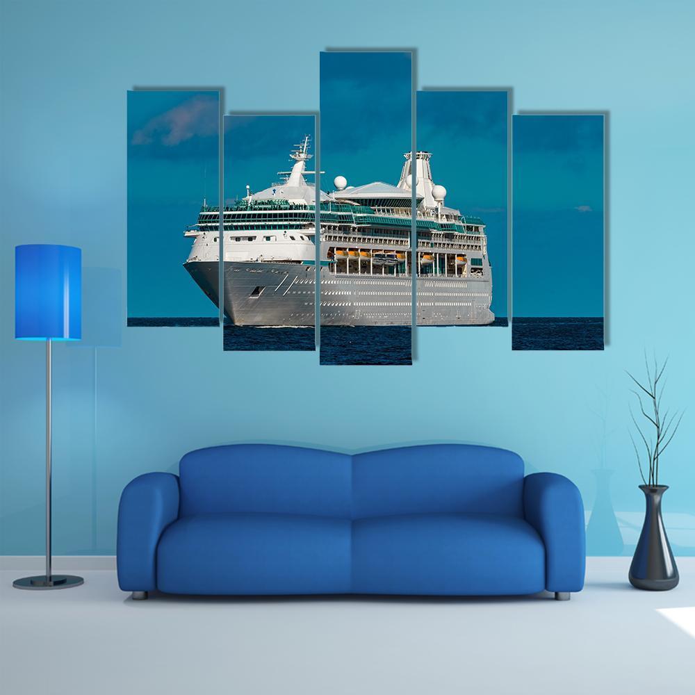 Luxury Cruise Liner Canvas Wall Art-5 Pop-Gallery Wrap-47" x 32"-Tiaracle