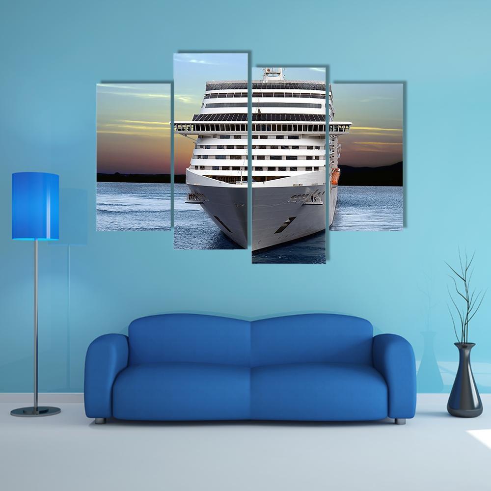 Luxury Cruise Ship Canvas Wall Art-4 Pop-Gallery Wrap-50" x 32"-Tiaracle