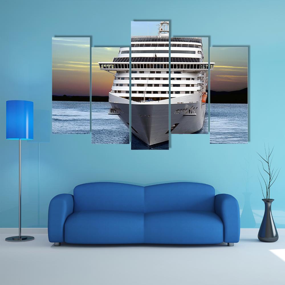 Luxury Cruise Ship Canvas Wall Art-5 Pop-Gallery Wrap-47" x 32"-Tiaracle