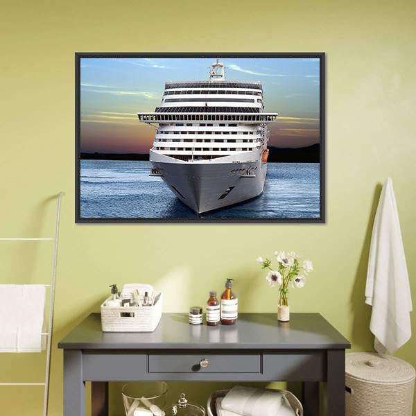 Luxury Cruise Ship Canvas Wall Art-3 Horizontal-Gallery Wrap-25" x 16"-Tiaracle