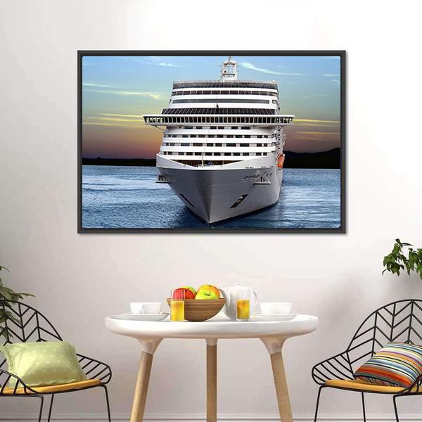 Luxury Cruise Ship Canvas Wall Art-1 Piece-Floating Frame-24" x 16"-Tiaracle