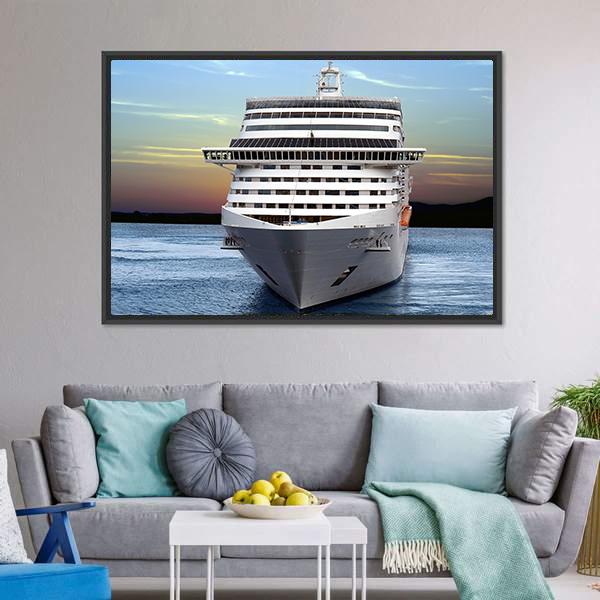 Luxury Cruise Ship Canvas Wall Art-3 Horizontal-Gallery Wrap-25" x 16"-Tiaracle