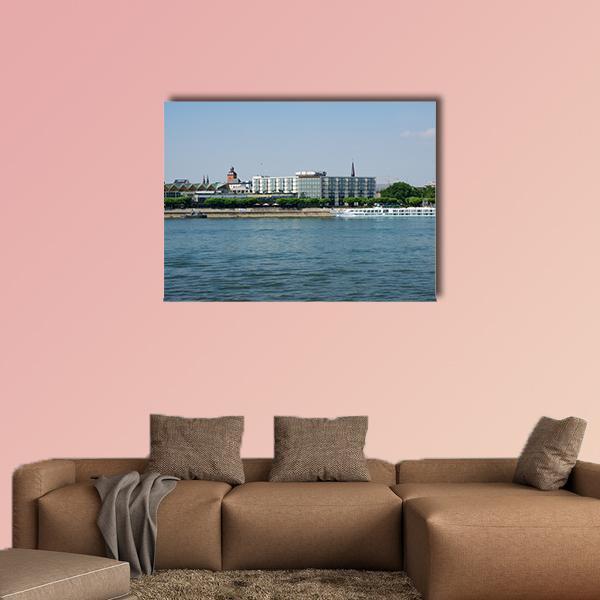 Luxury Hilton Hotel Canvas Wall Art-1 Piece-Gallery Wrap-48" x 32"-Tiaracle