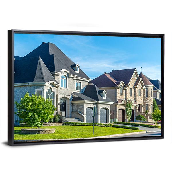 Luxury House In Montreal Canvas Wall Art-3 Horizontal-Gallery Wrap-25" x 16"-Tiaracle