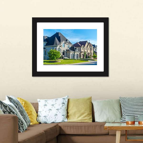 Luxury House In Montreal Canvas Wall Art-3 Horizontal-Gallery Wrap-25" x 16"-Tiaracle