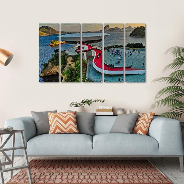 Mac Museum Brazil Canvas Wall Art-5 Horizontal-Gallery Wrap-22" x 12"-Tiaracle