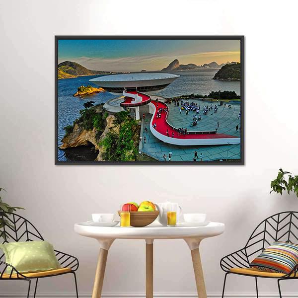 Mac Museum Brazil Canvas Wall Art-1 Piece-Floating Frame-24" x 16"-Tiaracle