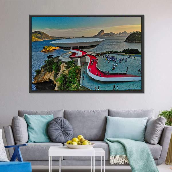 Mac Museum Brazil Canvas Wall Art-3 Horizontal-Gallery Wrap-25" x 16"-Tiaracle