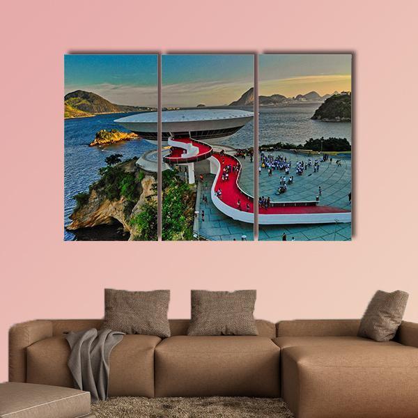 Mac Museum Brazil Canvas Wall Art-3 Horizontal-Gallery Wrap-25" x 16"-Tiaracle