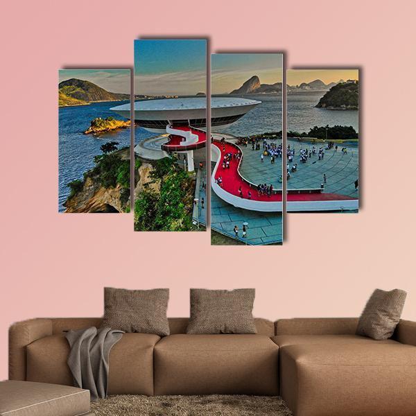 Mac Museum Brazil Canvas Wall Art-4 Pop-Gallery Wrap-50" x 32"-Tiaracle