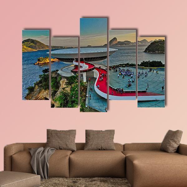 Mac Museum Brazil Canvas Wall Art-5 Pop-Gallery Wrap-47" x 32"-Tiaracle