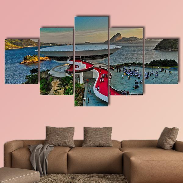 Mac Museum Brazil Canvas Wall Art-5 Star-Gallery Wrap-62" x 32"-Tiaracle