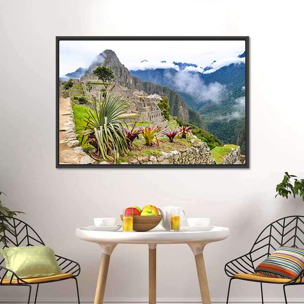 Machu Picchu Canvas Wall Art-3 Horizontal-Gallery Wrap-25" x 16"-Tiaracle