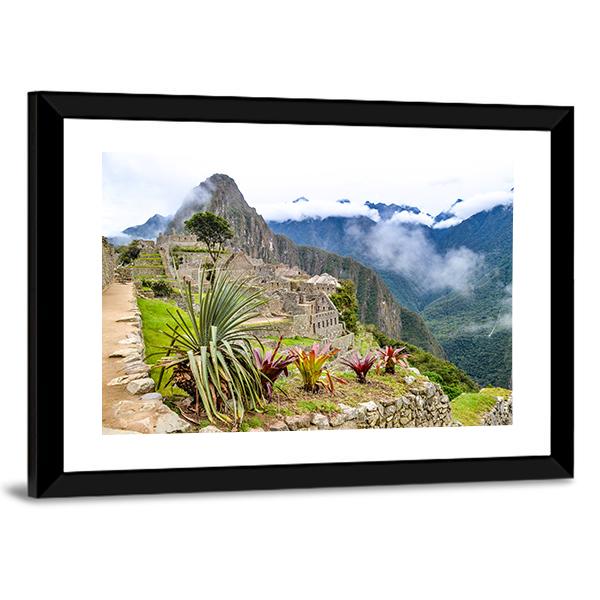 Machu Picchu Canvas Wall Art-3 Horizontal-Gallery Wrap-25" x 16"-Tiaracle