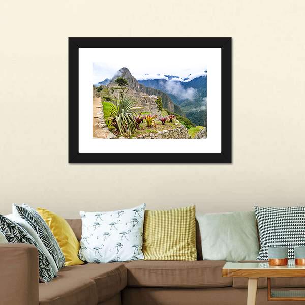 Machu Picchu Canvas Wall Art-3 Horizontal-Gallery Wrap-25" x 16"-Tiaracle