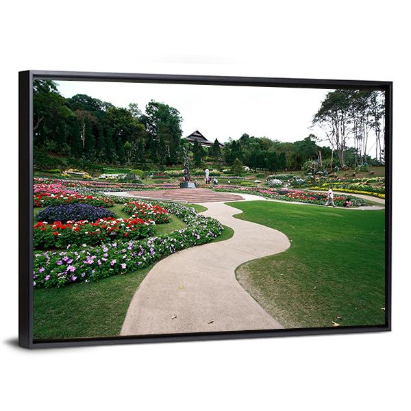 Mae Fah Luang Garden Canvas Wall Art-3 Horizontal-Gallery Wrap-25" x 16"-Tiaracle