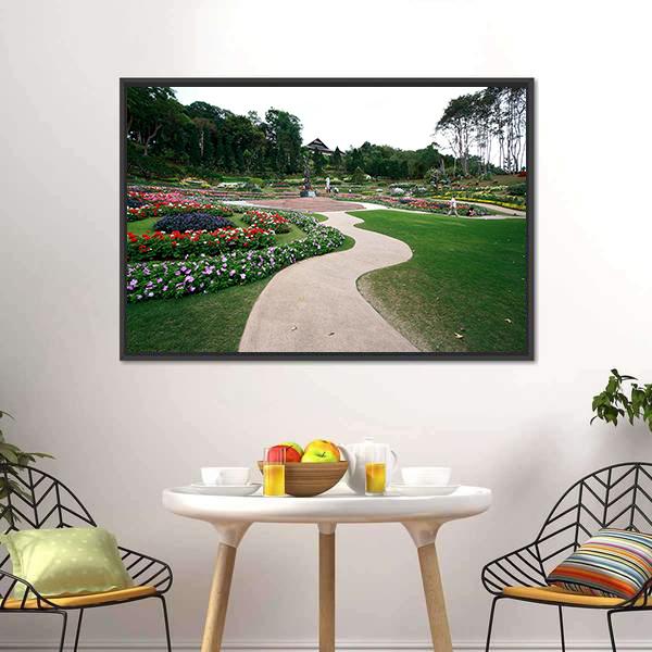 Mae Fah Luang Garden Canvas Wall Art-3 Horizontal-Gallery Wrap-25" x 16"-Tiaracle