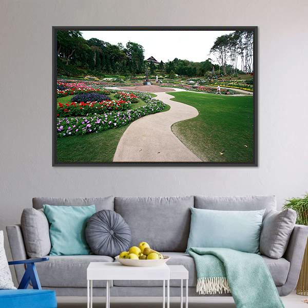 Mae Fah Luang Garden Canvas Wall Art-3 Horizontal-Gallery Wrap-25" x 16"-Tiaracle