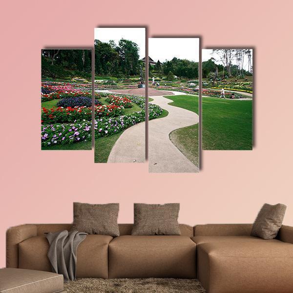Mae Fah Luang Garden Canvas Wall Art-4 Pop-Gallery Wrap-50" x 32"-Tiaracle