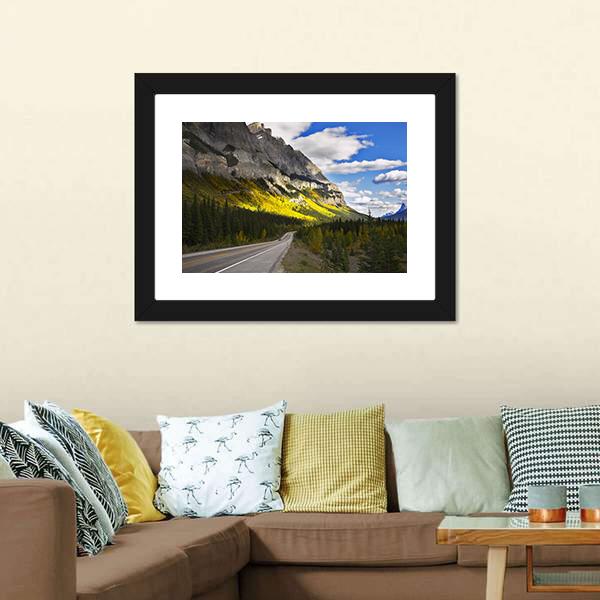 Magnificent American Road Canvas Wall Art-5 Horizontal-Gallery Wrap-22" x 12"-Tiaracle