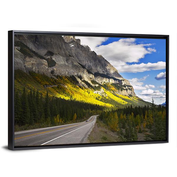 Magnificent American Road Canvas Wall Art-5 Horizontal-Gallery Wrap-22" x 12"-Tiaracle