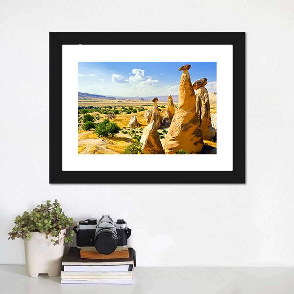 Magnificent Rock Landscape Canvas Wall Art-1 Piece-Framed Print-20" x 16"-Tiaracle
