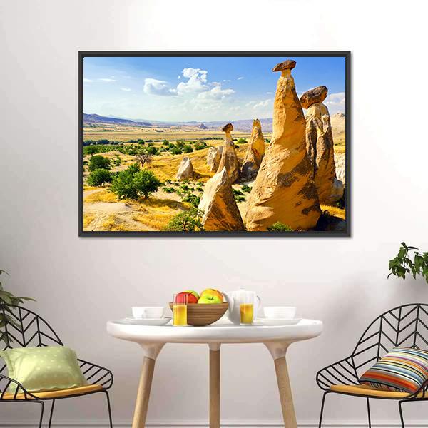 Magnificent Rock Landscape Canvas Wall Art-5 Horizontal-Gallery Wrap-22" x 12"-Tiaracle