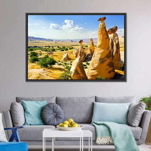 Magnificent Rock Landscape Canvas Wall Art-5 Horizontal-Gallery Wrap-22" x 12"-Tiaracle