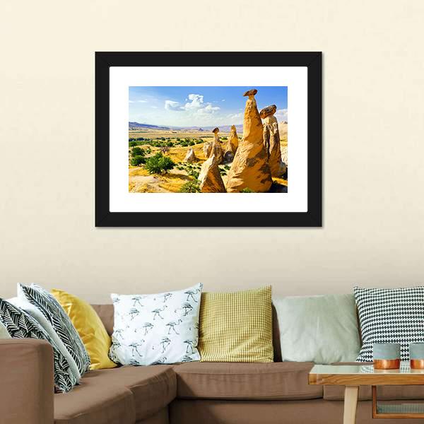 Magnificent Rock Landscape Canvas Wall Art-5 Horizontal-Gallery Wrap-22" x 12"-Tiaracle