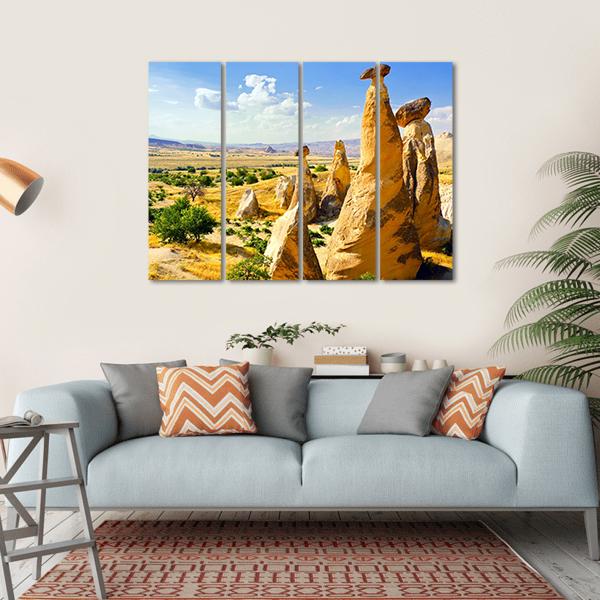 Magnificent Rock Landscape Canvas Wall Art-4 Horizontal-Gallery Wrap-34" x 24"-Tiaracle