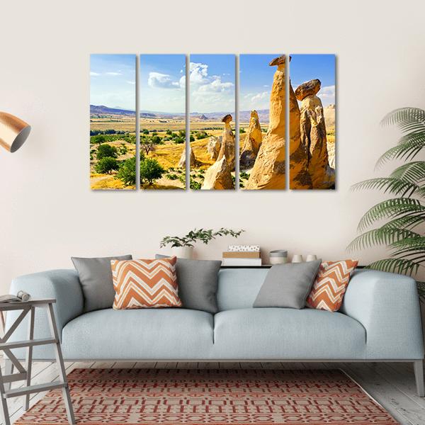 Magnificent Rock Landscape Canvas Wall Art-5 Horizontal-Gallery Wrap-22" x 12"-Tiaracle