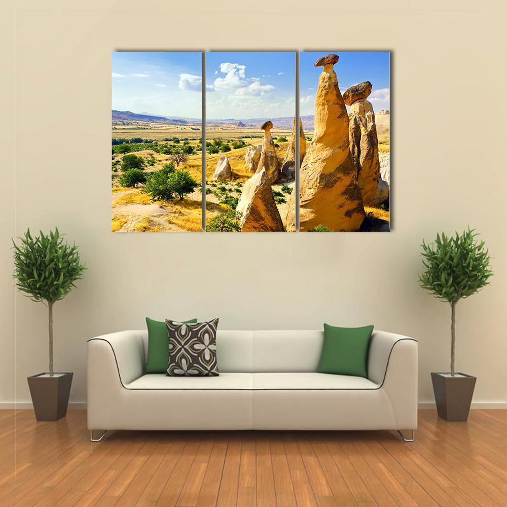 Magnificent Rock Landscape Canvas Wall Art-3 Horizontal-Gallery Wrap-37" x 24"-Tiaracle
