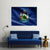 Maine Flag Canvas Wall Art-5 Star-Gallery Wrap-62" x 32"-Tiaracle