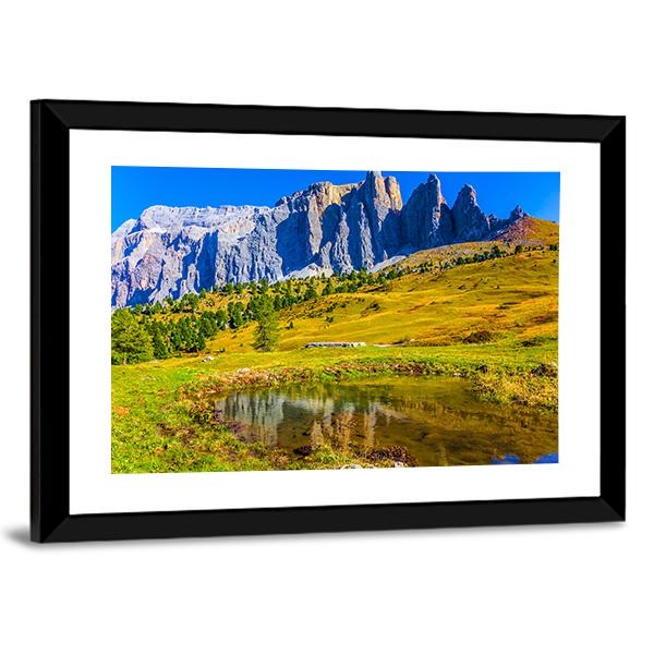 Majestic Rocks In Italy Canvas Wall Art-3 Horizontal-Gallery Wrap-25" x 16"-Tiaracle