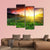 Majestic Sunset In Mountain Canvas Wall Art-4 Pop-Gallery Wrap-50" x 32"-Tiaracle