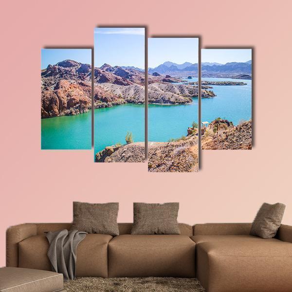 Balanced Rock Cove Canvas Wall Art-4 Pop-Gallery Wrap-50" x 32"-Tiaracle