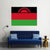 Malawi Flag Canvas Wall Art-4 Horizontal-Gallery Wrap-34" x 24"-Tiaracle