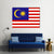 Flag Of Malaysia Canvas Wall Art-4 Horizontal-Gallery Wrap-34" x 24"-Tiaracle