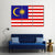 Flag Of Malaysia Canvas Wall Art-3 Horizontal-Gallery Wrap-37" x 24"-Tiaracle