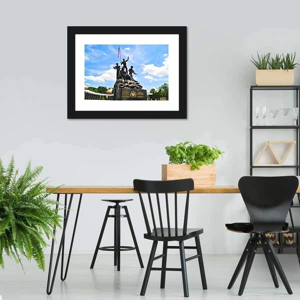 Malaysia's National Monument Canvas Wall Art-3 Horizontal-Gallery Wrap-25" x 16"-Tiaracle
