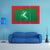 Grunge Maldives Flag Canvas Wall Art-3 Horizontal-Gallery Wrap-37" x 24"-Tiaracle