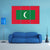 Maldives Flag Canvas Wall Art-3 Horizontal-Gallery Wrap-37" x 24"-Tiaracle