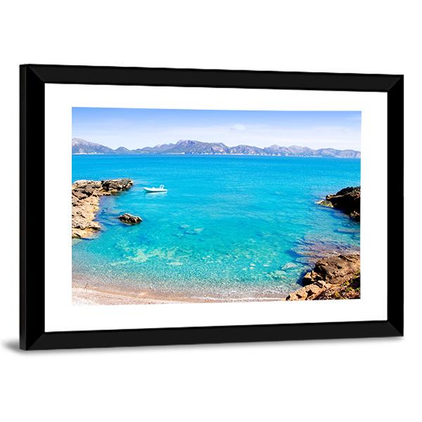 Mallorca La Victoria Beach Canvas Wall Art-3 Horizontal-Gallery Wrap-25&quot; x 16&quot;-Tiaracle